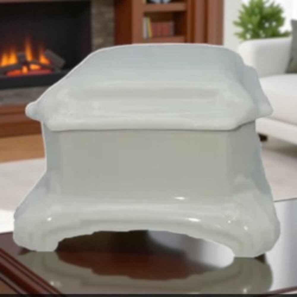 EUC Vintage Limoges France White Porcelain Trinket Box